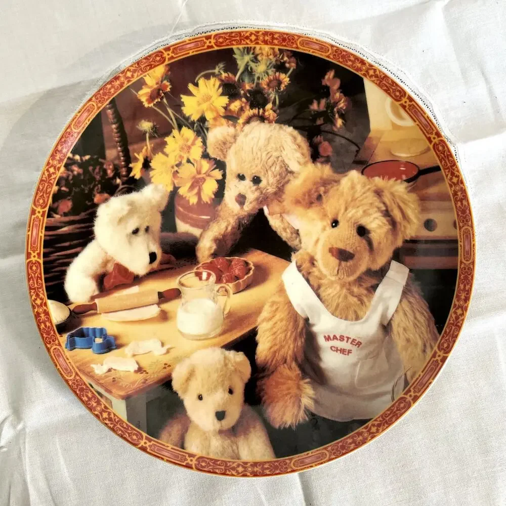 SKU 1503 Formalities by Baum Bros Little Bears Collection Plate At The Kitchen